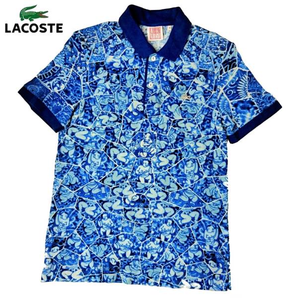 ワニ ラコステ ブランド 美品 限定 LACOSTE LI XIAOFENG コラボ 総柄