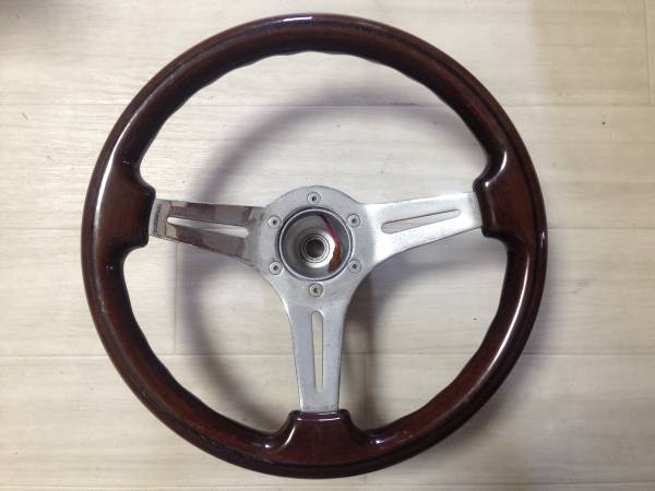 kg002/0713　ウッドハンドル　33∮　ボス付　中古品