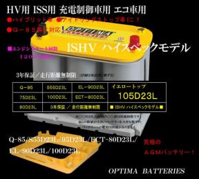 ランクル プラド（150系）ガソリン車にオプティマ 105D23LイエローKIT 送料込！売れてます！