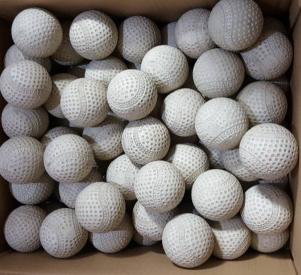 334」軟式野球ボール 70球 バッティングセンター球 屋内使用 