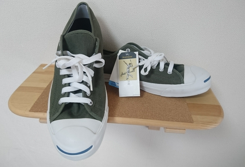 【新品】CONVERSE ジャックパーセル カーキ色 29㎝