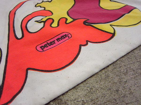 ビンテージ70's☆Peter Max ピローケース D☆60's80'sピーターマックス