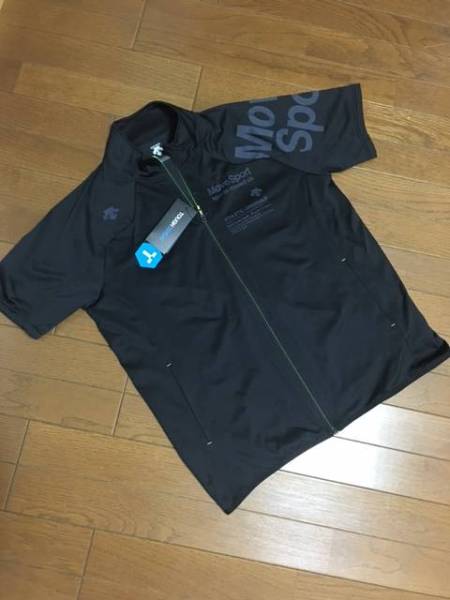 デサントムーヴスポーツＵＶカット機能　タフスエットスリーブJKT・ハーフパンツ Ｍサイズ　黒_3