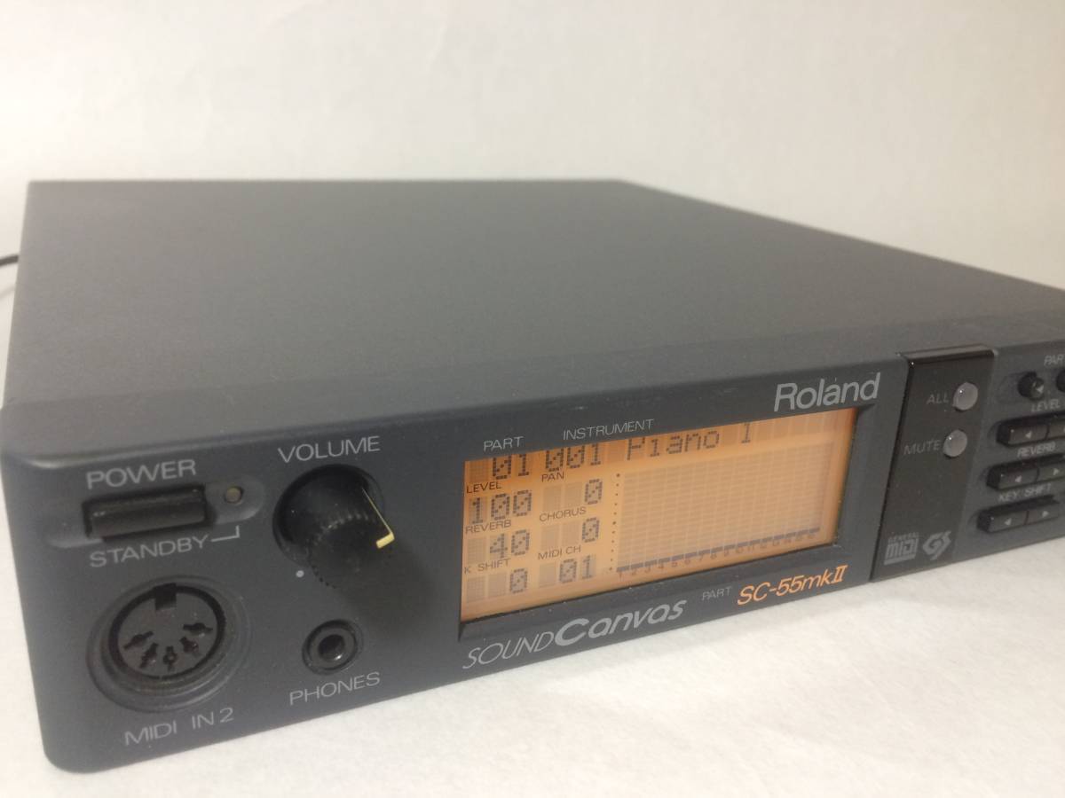 名機☆ROLAND☆SC-55mkⅡ☆GM，GS，MIDI音源☆送料着払