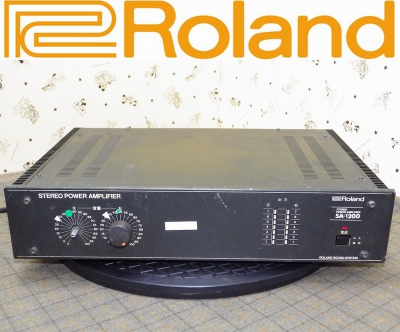 Roland SA-1200 ステレオパワーアンプ パワーアンプ SRA-1200 - | Roland SA-1200 Yahoo!オークション ROLAND