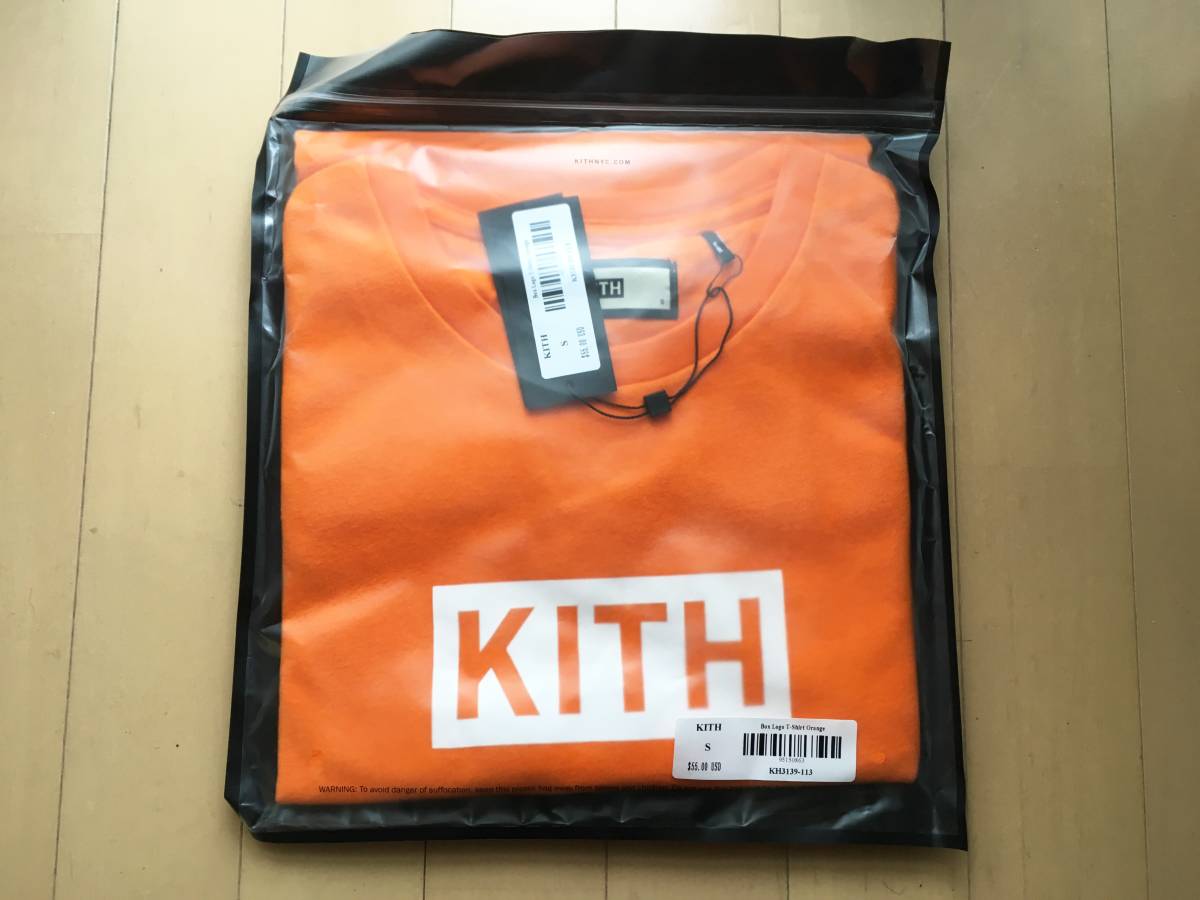 ◆Sサイズ◆KITH Classic Logo Tee Orange キス キース クラシック ロゴ Tシャツ オレンジ Box ボックス Ronnie Fieg ロニー・フィーグ