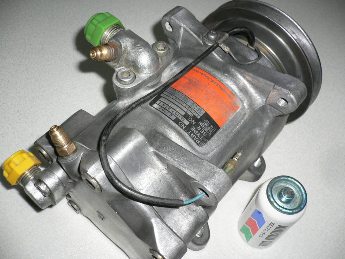 純正クーラー コンプレッサL型ハコスカS30Zケンメリ510L6L20L28