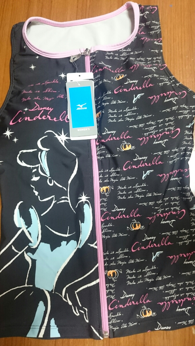 新品ミズノ送料無料ディスニー　シンデレラタンクトップ型水着（Ｍ）_1