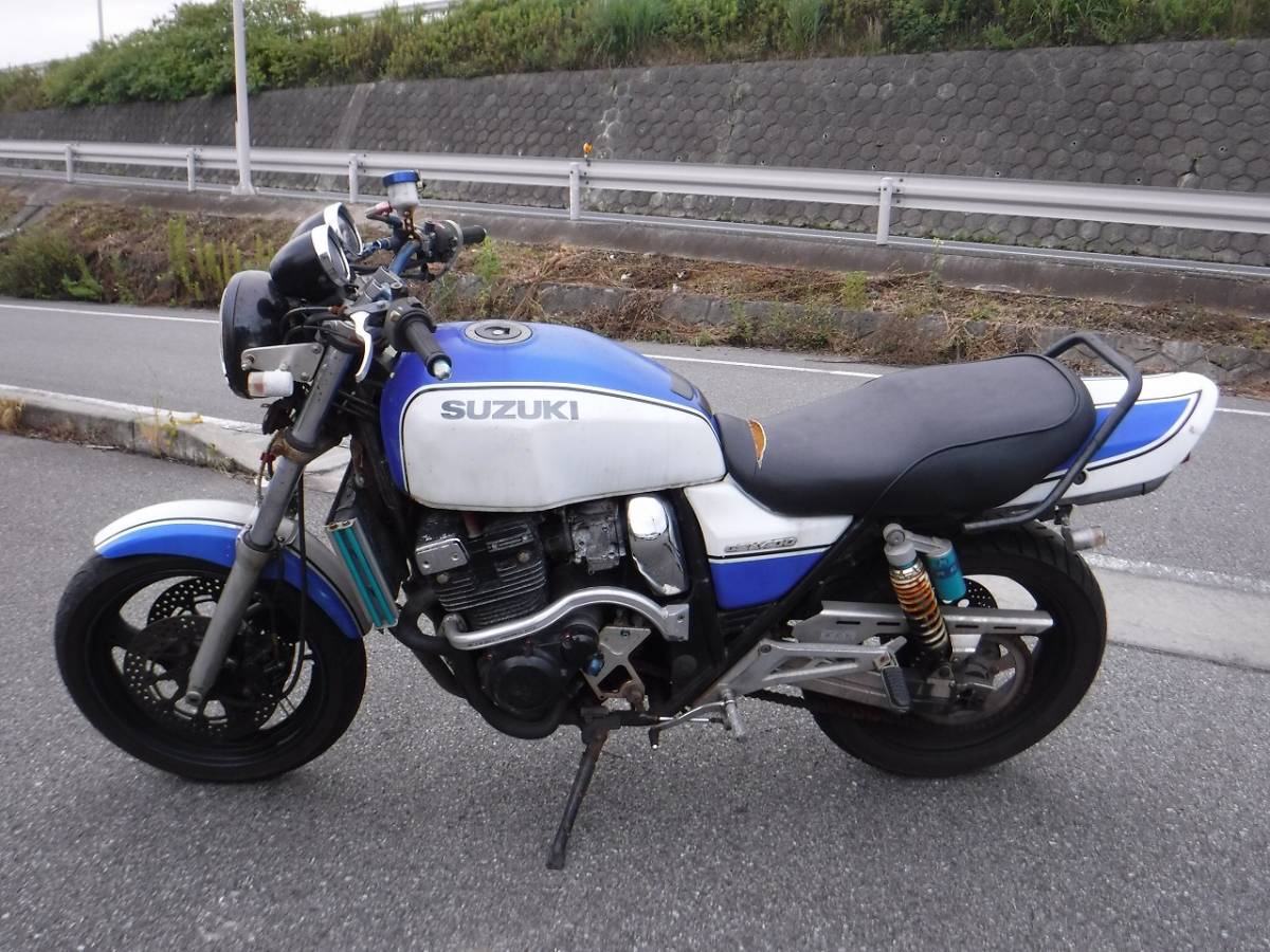 GSX400 インパルス GK79 純正外装一式 セット② 青/白 フロント
