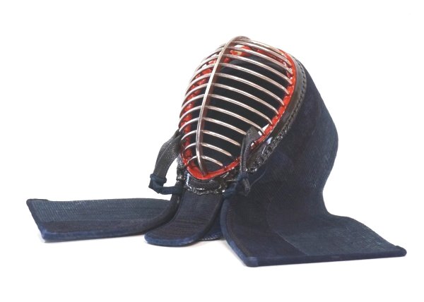 h2332◇剣道防具◆面単品◆手刺1.2分◆オールチタン面金◆一般向け◆顎に小破れあり