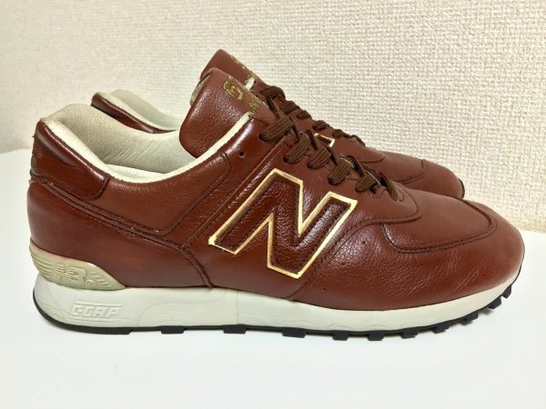 正規品，最新作 UK製 LIMITED EDITION NEW BALANCE LM576UK TN BROWN&times;GOLD US8.5D 26.5cm オールレザー M576 イギリス英国製 ブラウン&times;ゴールド 茶/金(26.5cm)｜売買されたオークション情報、yahooの商品情報をアーカイブ公 26.5cm