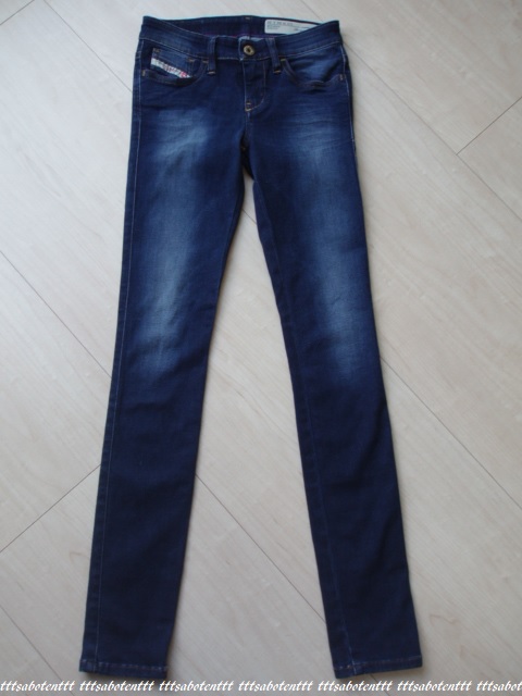 美品/完売 DIESEL “SKINZEE-LOW” 0822X STRETCH スキニーデニム 24 
