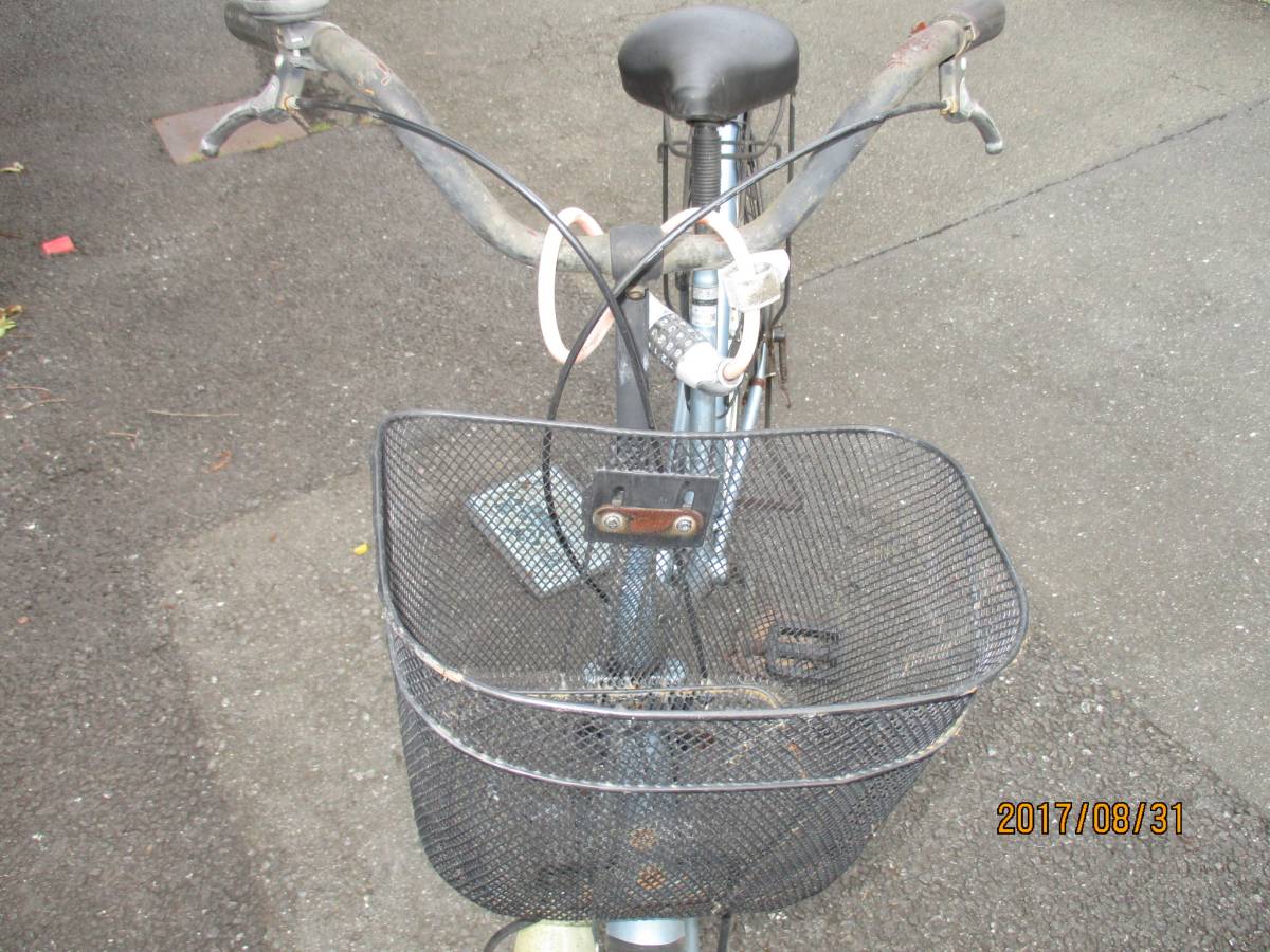 LEDオートライト　26インチ　自転車　ママチャリ　鍵付き　カゴ付き　東京都　調布市　町田市　直接渡しOK　パンクなし　動作確認済