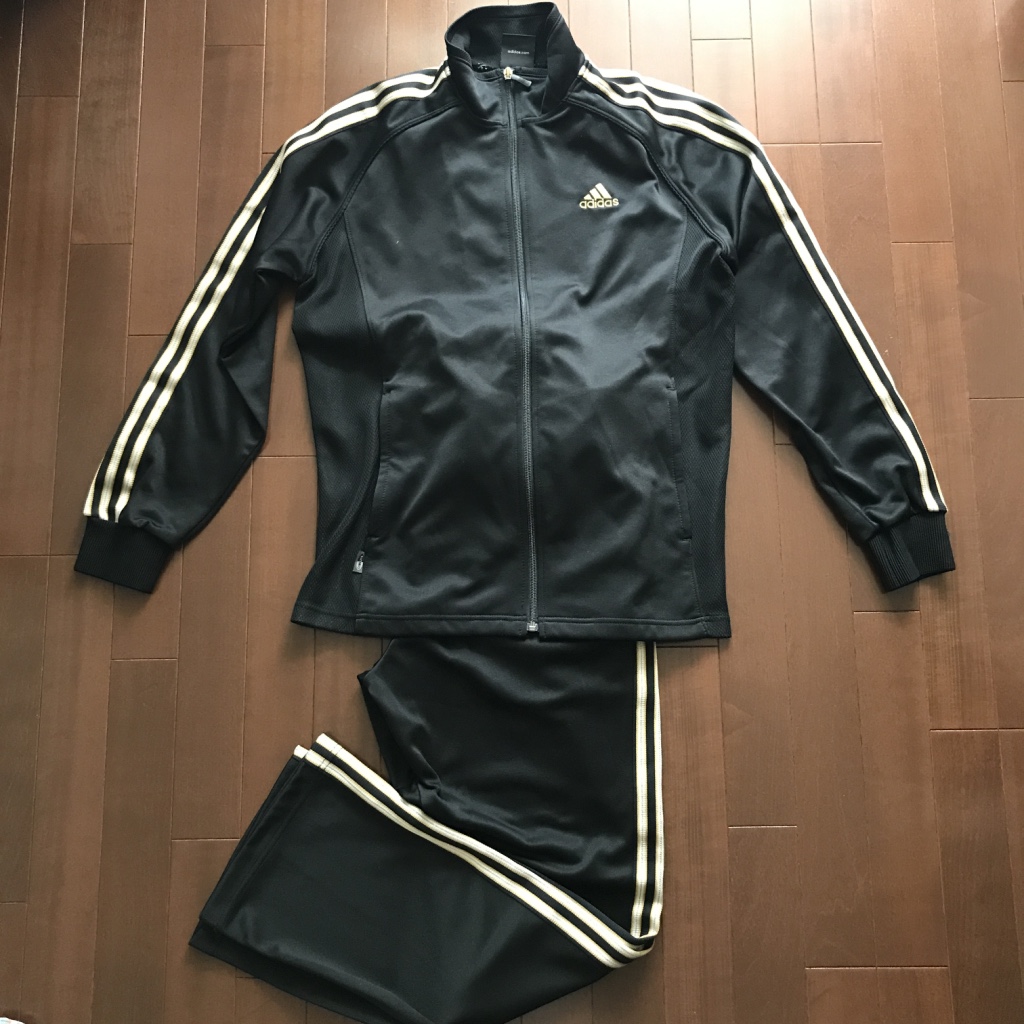 公式通販 アディダス adidas ジャージ CLIMA365 上下セット 黒金 L