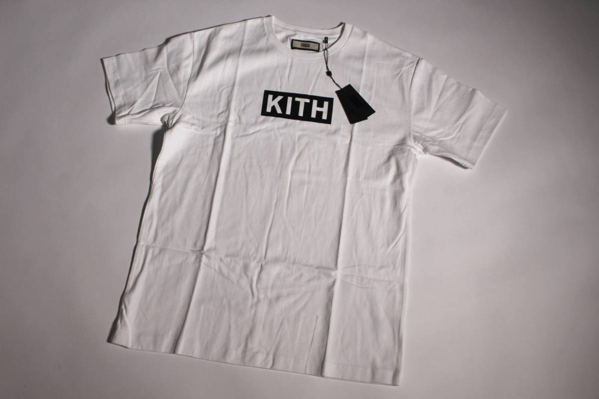 本物保証，最新作 KITH BOX LOGO TEE WHITE ボックスロゴ Tシャツ ronnie fieg SIZE L(文字、ロゴ)｜売買されたオークション情報、yahooの商品情報をアーカイブ公開 - オークファン Lサイズ