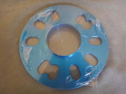 鍛造製ハブリング一体型アルミスペーサー5ミリ56→54.1マルチ ２枚(4)