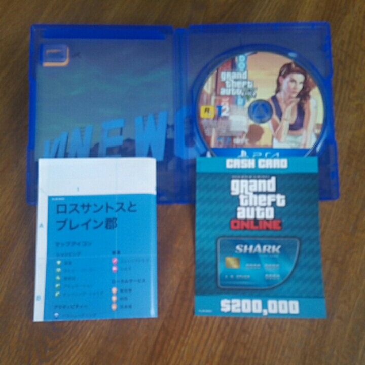 ps4 GTA V MAP　カード付　送料無料