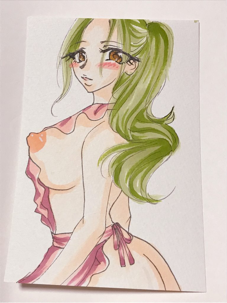 Jccv 裸エプロン セクシー奥様 スタイル抜群 手描きイラスト 手書き 手描きイラスト 売買されたオークション情報 Yahooの商品情報をアーカイブ公開 オークファン Aucfan Com