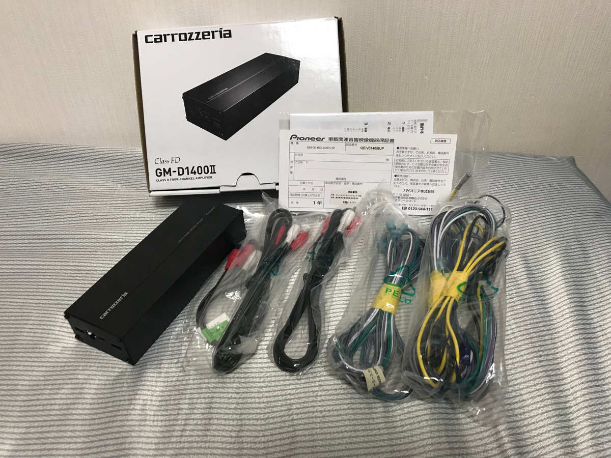 カロッツェリア GM-D1400II 4chパワーアンプ carrozzeria GM パワー 
