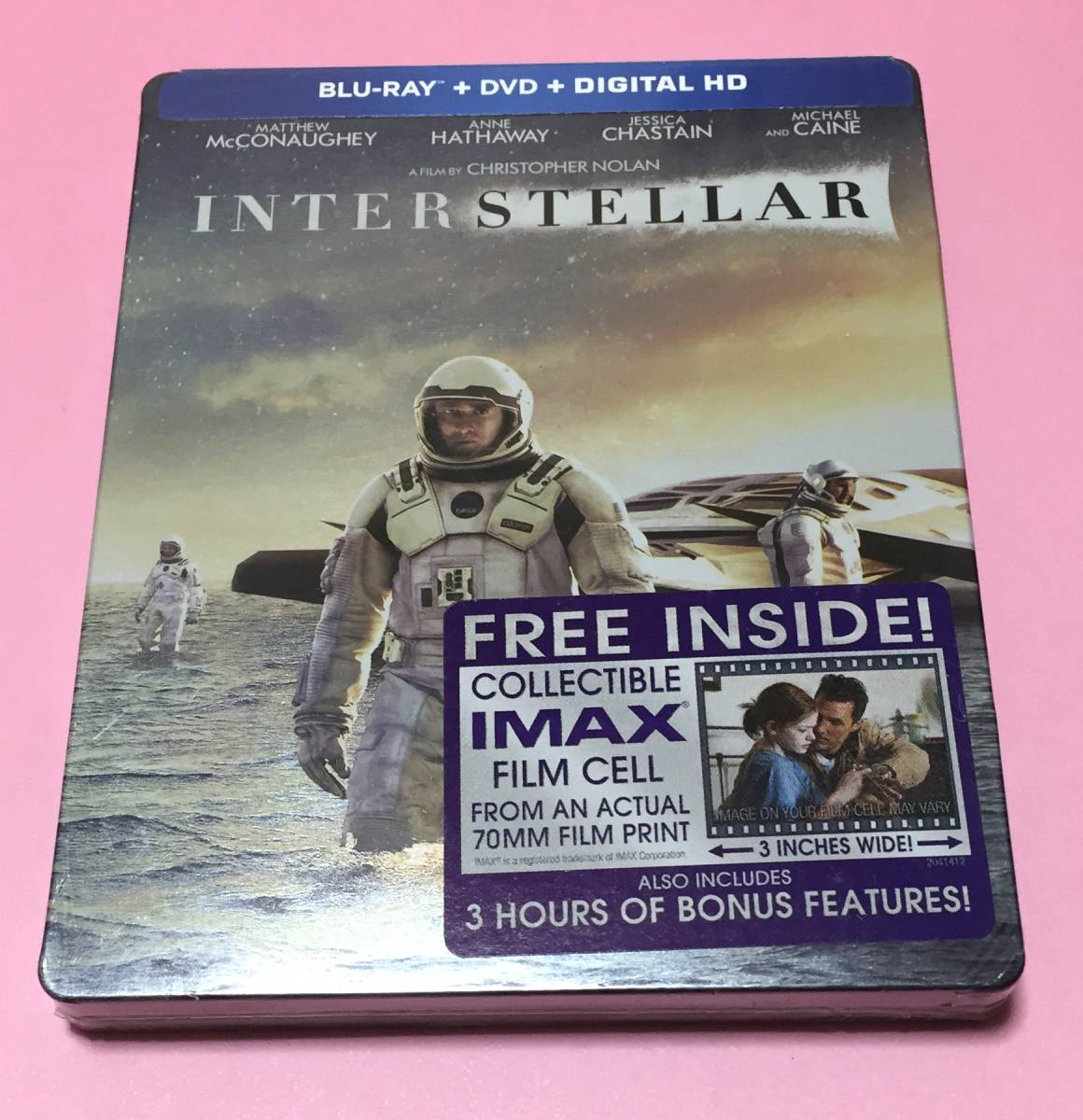 インターステラー スチールブック Us盤 Imax 70mmフィルム付 クリストファー ノーラン 外国映画 売買されたオークション情報 Yahooの商品情報をアーカイブ公開 オークファン Aucfan Com
