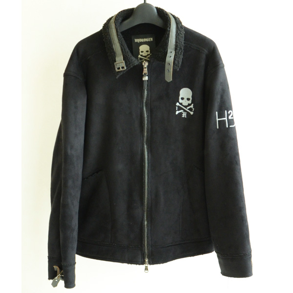 ハイドロゲン HYDROGEN H2J ボア ジャケット 黒 size XL ブランド別 は 