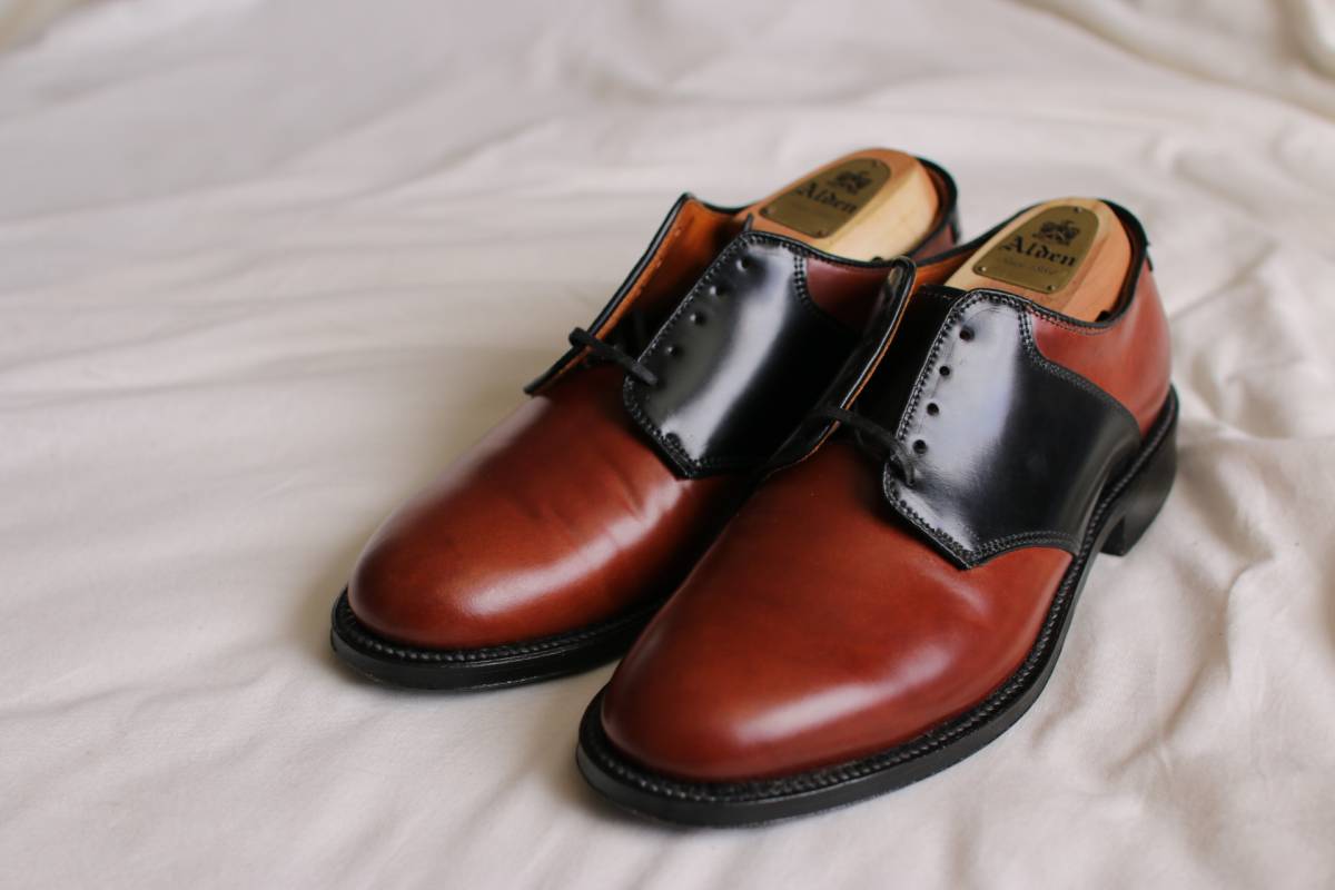 超希少 カラー4 × ブラックコードバン Alden 99551 オールデン レザー
