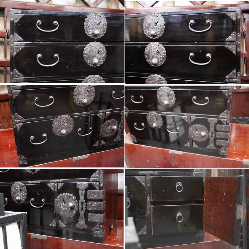 T575 艶有!綺麗!総桐庄内小箪笥⁄閂箪笥⁄時代箪笥⁄古家具⁄和家具⁄手元 T575 艶有!綺麗!総桐庄内小箪笥⁄閂箪笥⁄時代箪笥⁄古家具⁄和家具⁄手元