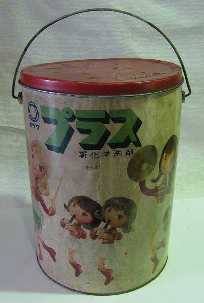 昭和レトロ 当時モノ ミツワ石鹸 丸缶 赤(＾00QIC 【公式通販】