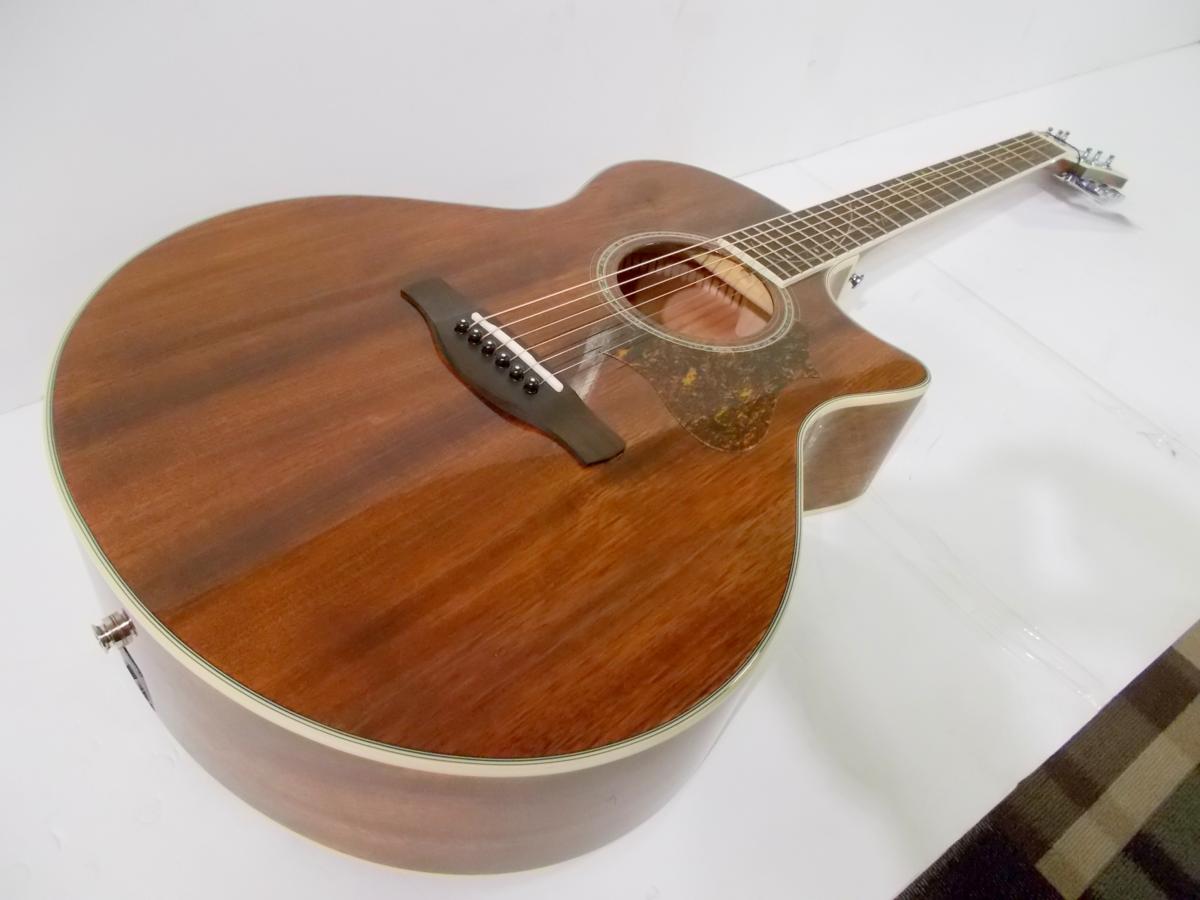 【美品】Ibanez AE245-NT エレアコ オールマホガニー ☆展示新品・送込☆Ibanez AE245/NT☆オールマホガニー エレアコ AE245