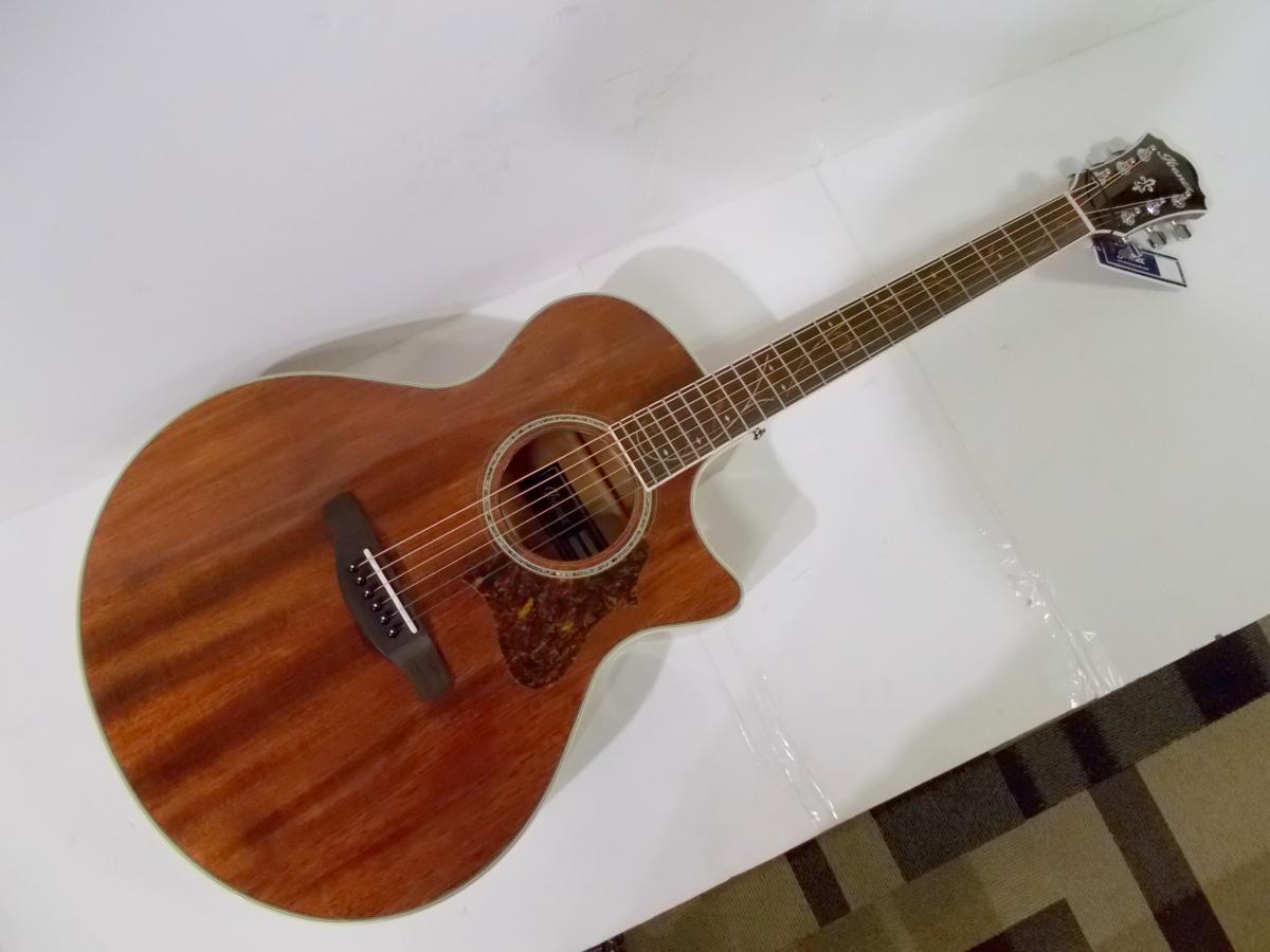 ☆展示新品・送込☆Ibanez AE245/NT☆オールマホガニー エレアコ AE245