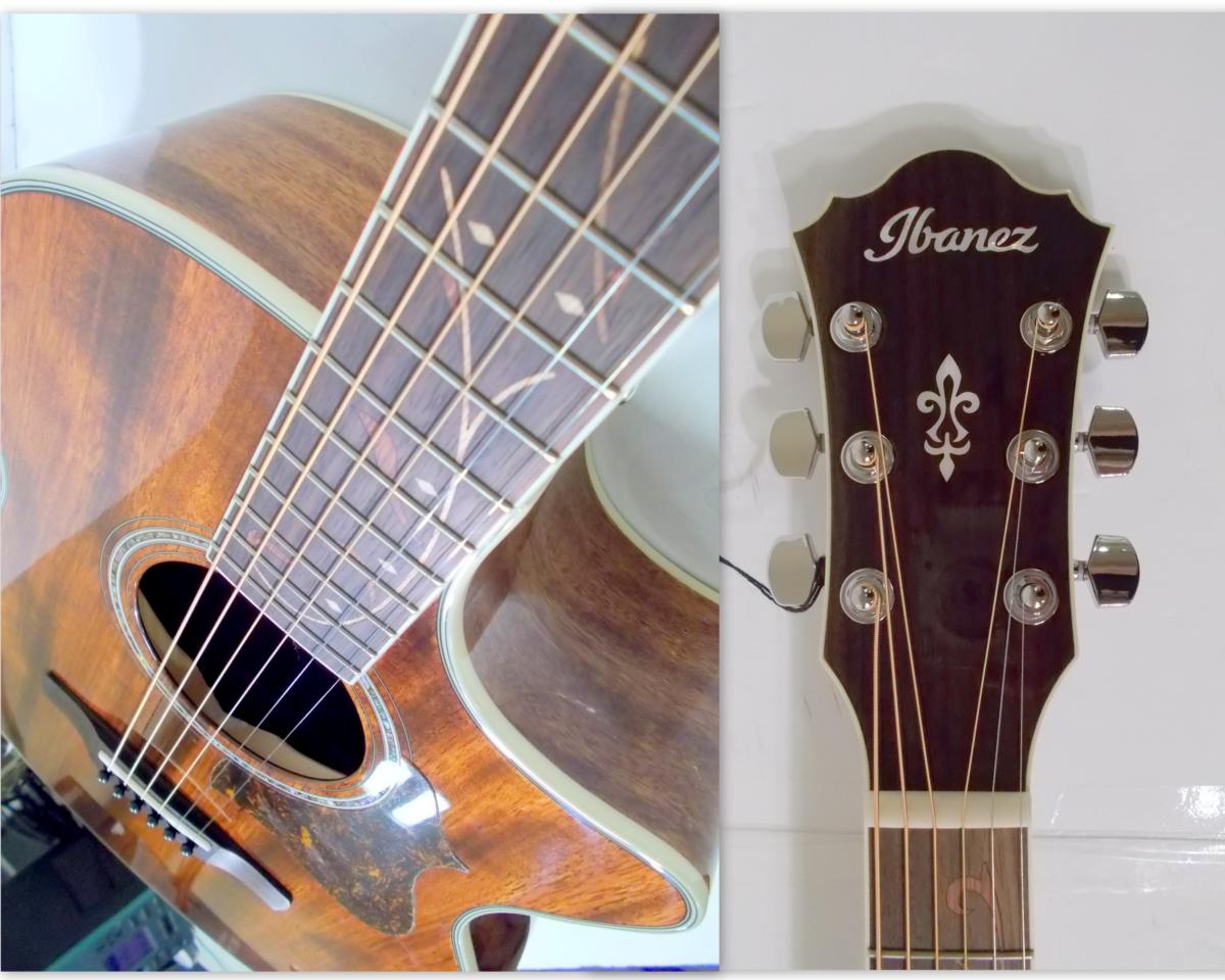 ☆展示新品・送込☆Ibanez AE245/NT☆オールマホガニー エレアコ AE245