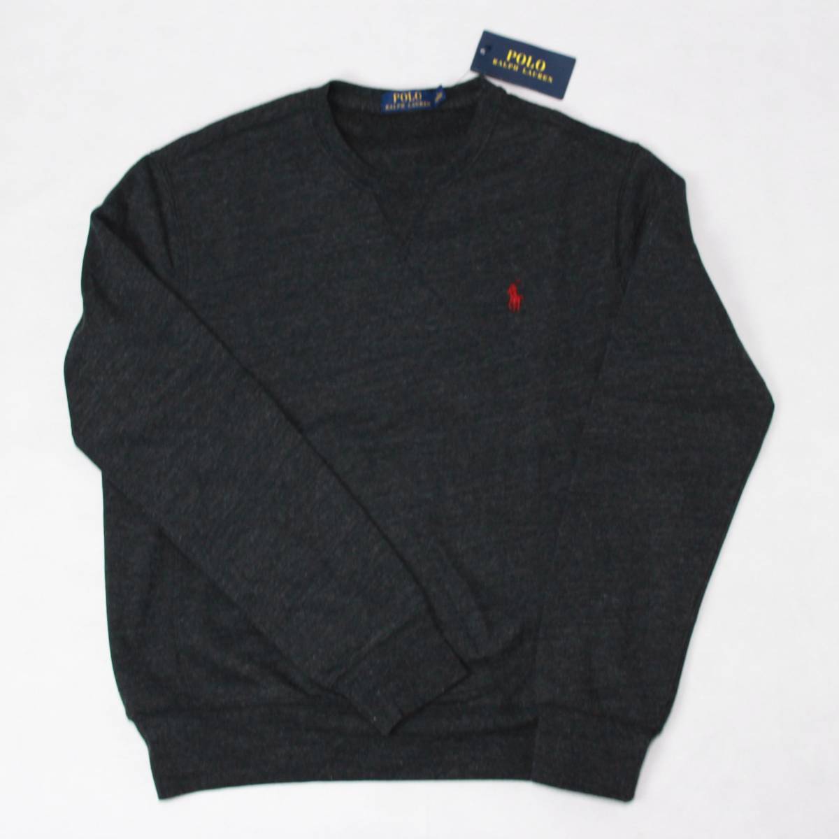 ☆POLOラルフローレン☆トレーナー（ダークグレー、US-S）定価13000円 