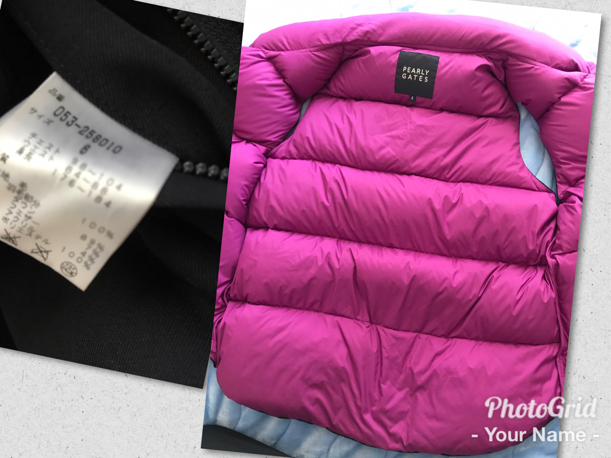 希少/超美品【パーリーゲイツ 6 LL XL ダウンベスト ブラック】