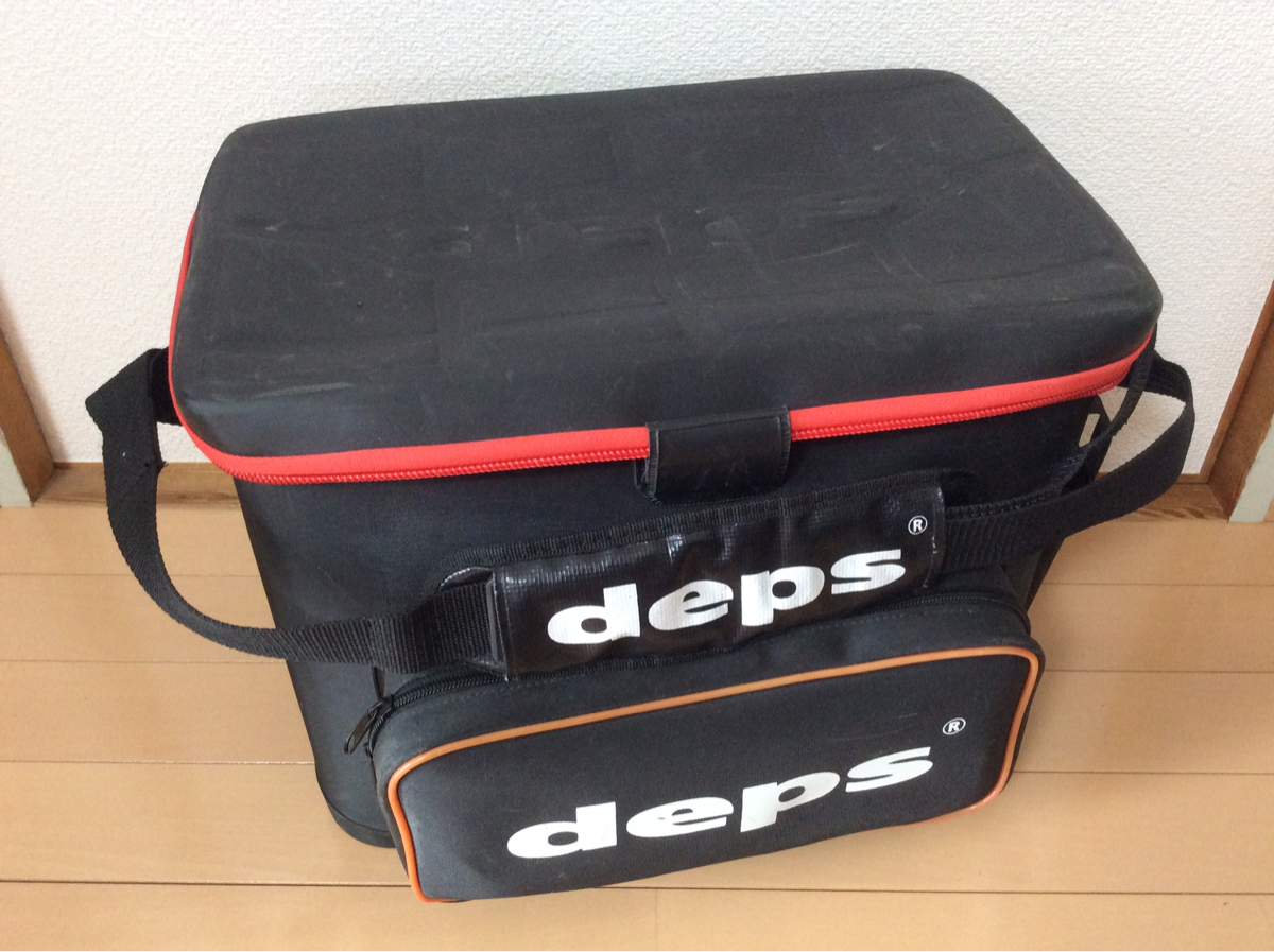 Y☆良品☆deps デプス バッカン(大)「ブラック×レッド」検タックルボックス バッグ 木村建太 奥村和正