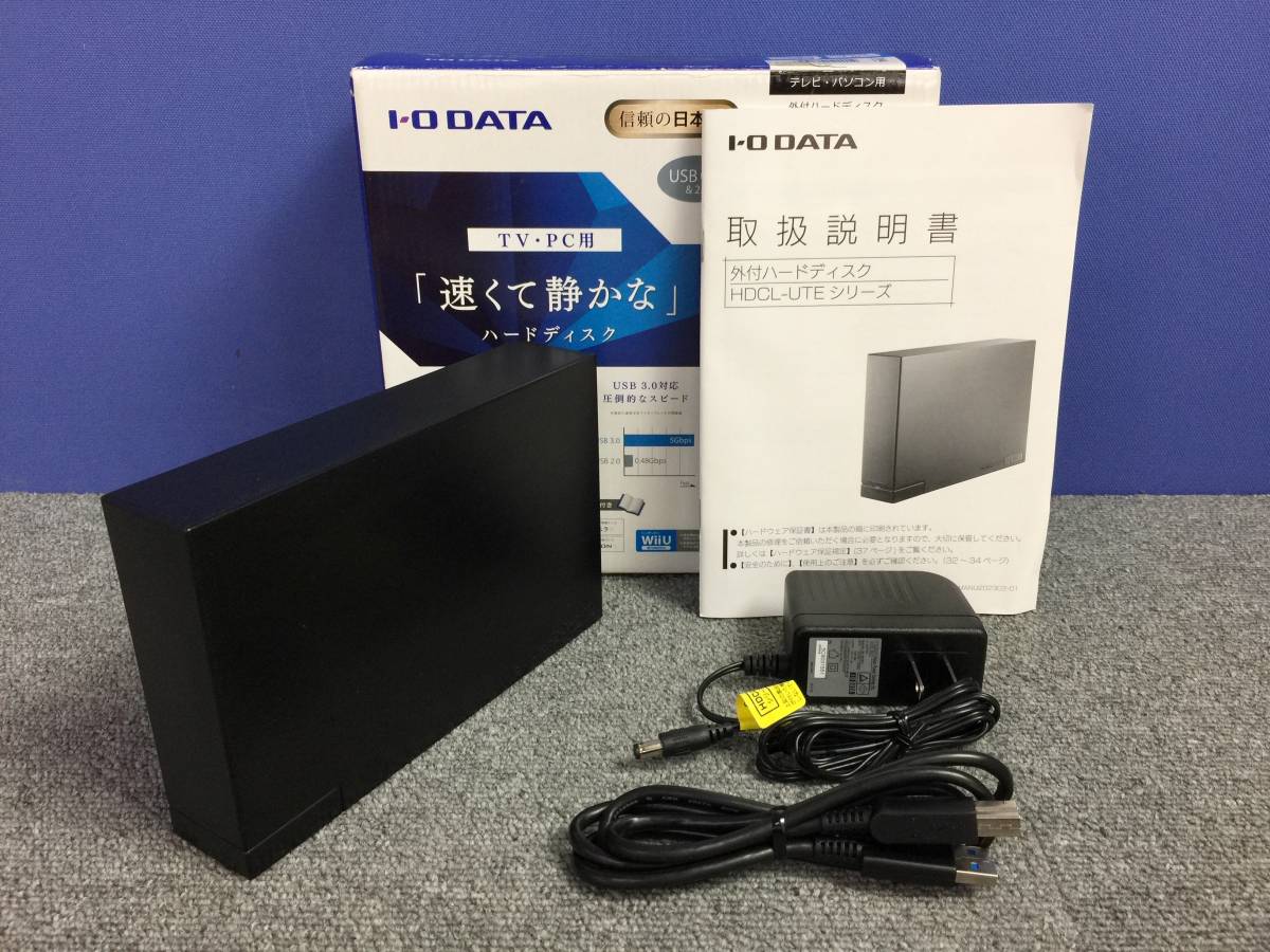 01-D1052P【I・O DATA】USB 3.0/2.0対応 外付けHDD 2TB HDCL-UTE2K 