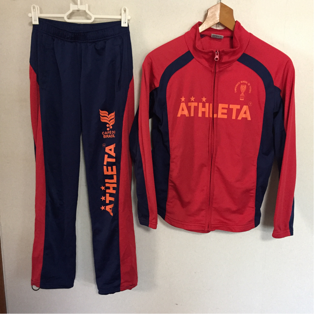 アスレタジャージ！裏起毛上下セット ATHLETA 裏起毛ジャージ上下セット 150 アスレタ 裏起毛 アスレタ ジャージ 上下 150