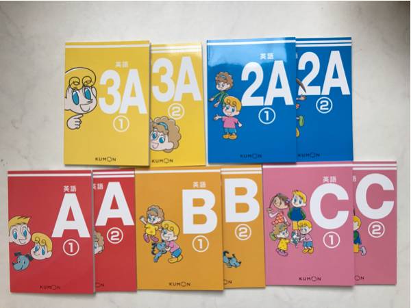 最新版 新品 未使用 2017 未記入 公文 テキスト 10冊 3A 2A A B C くもん 英語 イーペンシル対応 教材 切手ok