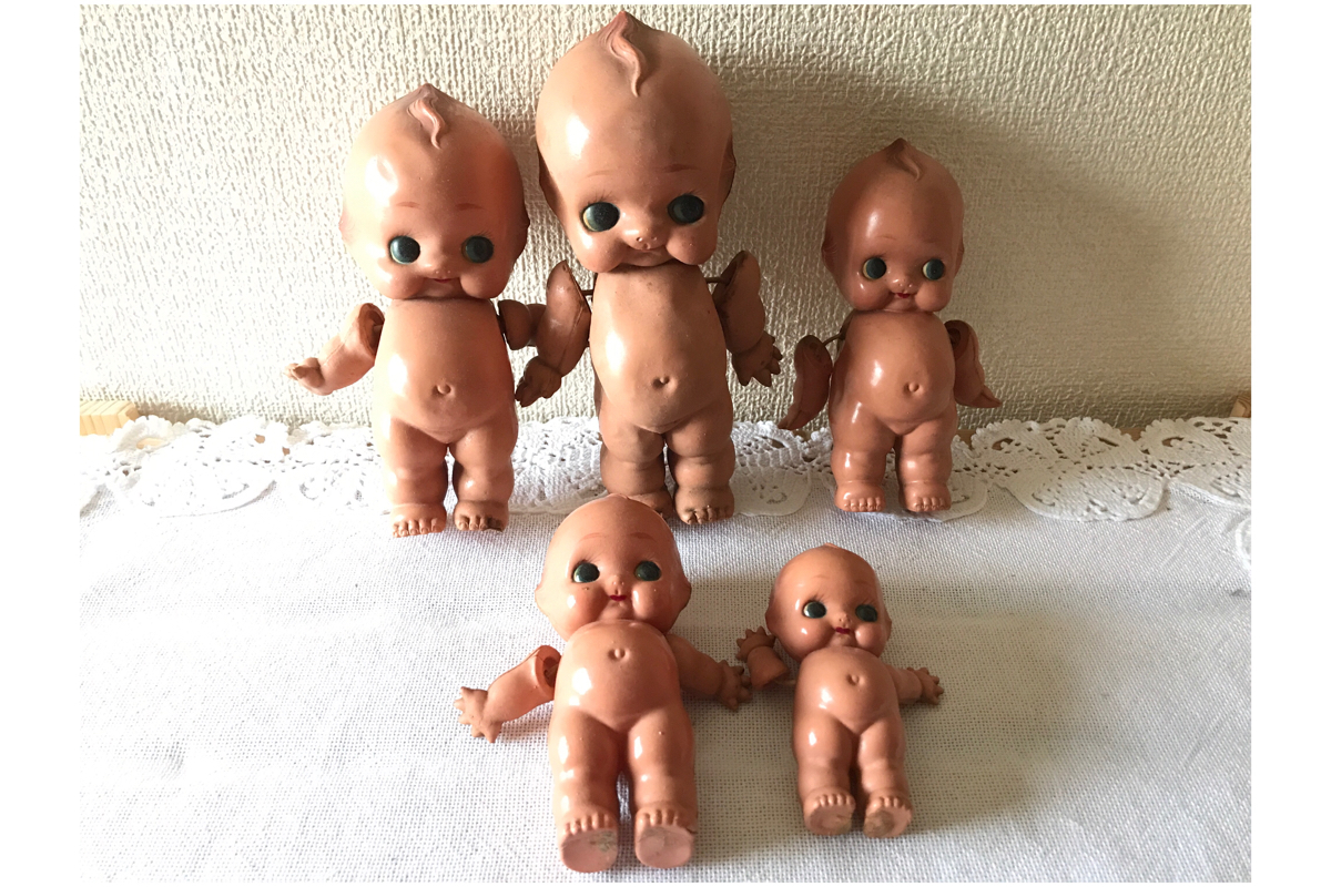 レトロ キューピー人形セルロイド製 セルロイド 当時物 キューピー