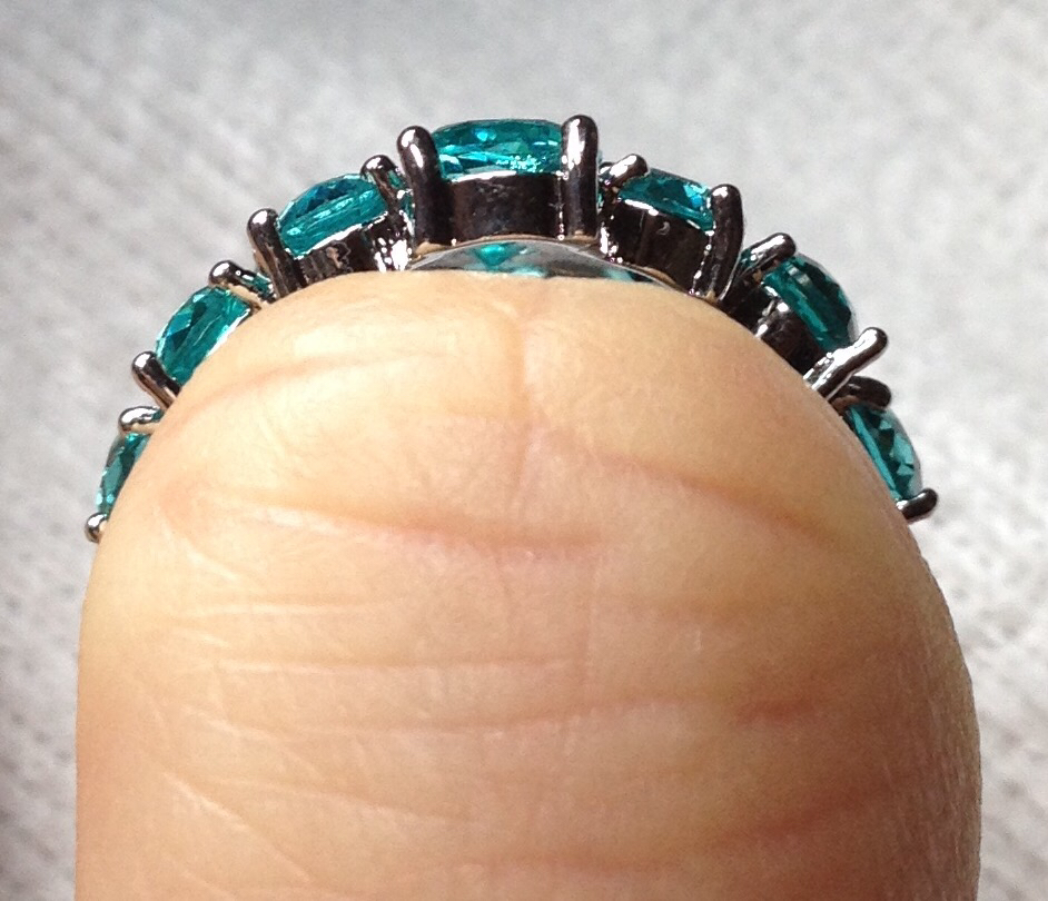 ブルーアクアマリンの指輪 15号