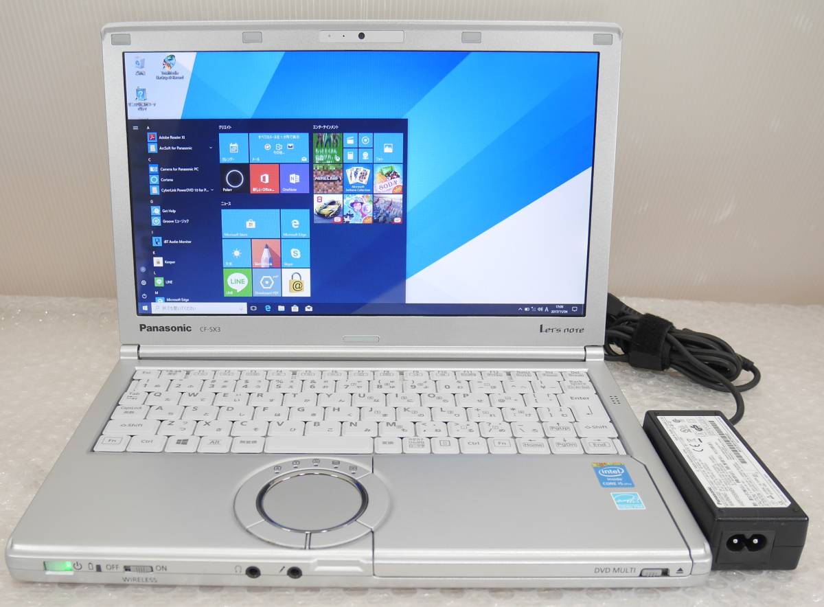 Panasonic Let'sNote CF-SX3 Core i5-4300U 1.9GHz/メモリ 8GB/SSD 128GB/10Pro + 8.1Pro/12.1型HD+(1600×900)/CF-SX3GDHCS