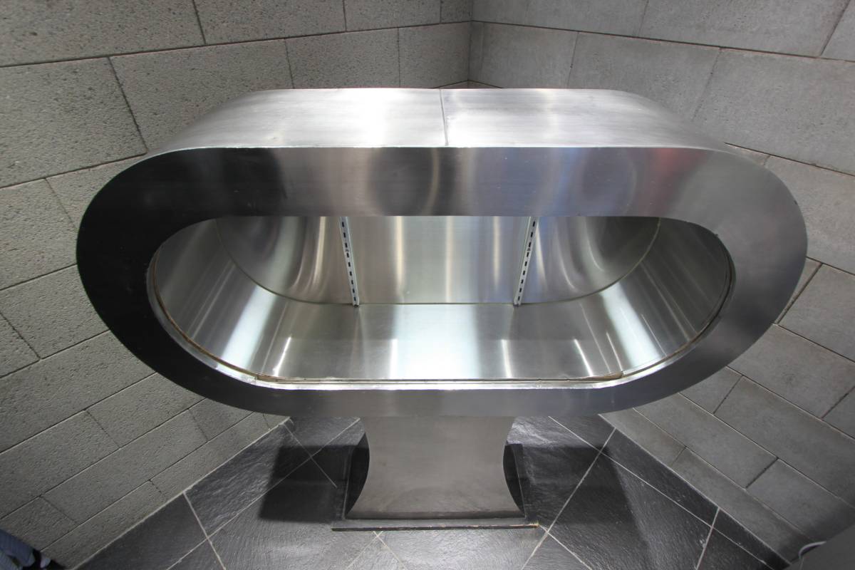 希少 激レア スペースエイジ 飾り棚 ガラスケース ショーケース