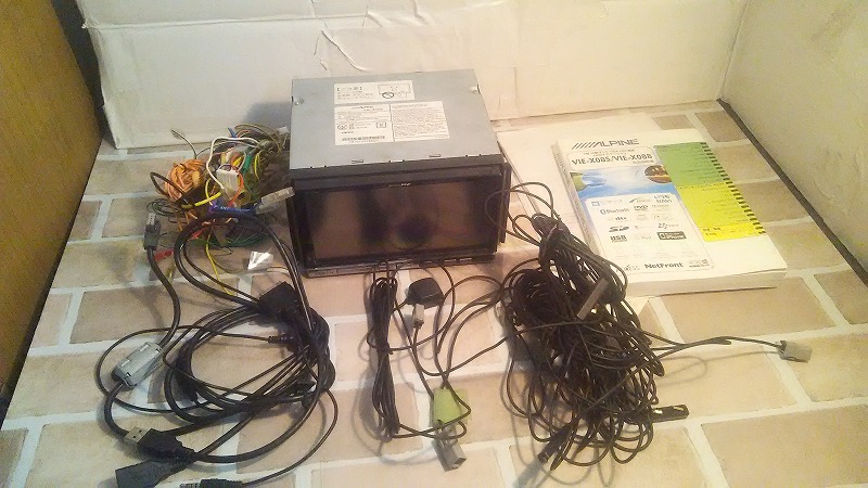 ★アルパイン★ＶＩＥ－Ｘ０８Ｓ　７インチＨＤＤナビ　完動中古