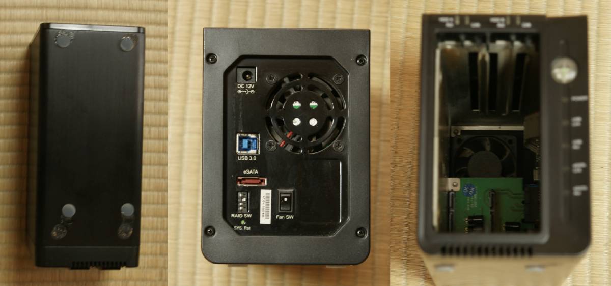 玄人志向 ハードディスクケース　GW3.5FX2-U3E RAID0/1 USB3.0 eSATA 電源連動 3TB対応