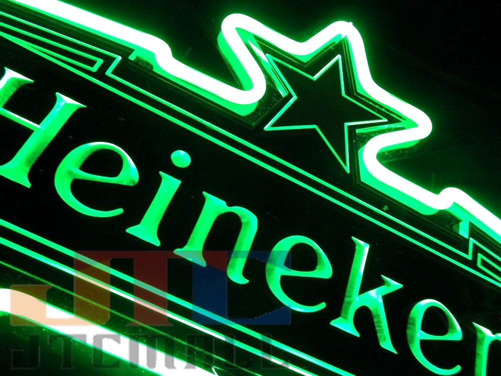 Heineken 壁掛けサイン LED看板 電飾看板 ハイネケン ネオンサイン 