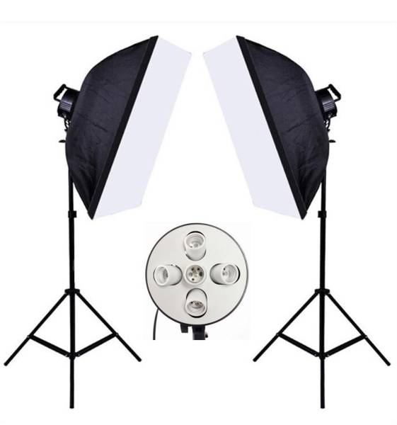 消費税　無し★ 撮影器具90×60cmソフトボックス5灯式1灯セット
