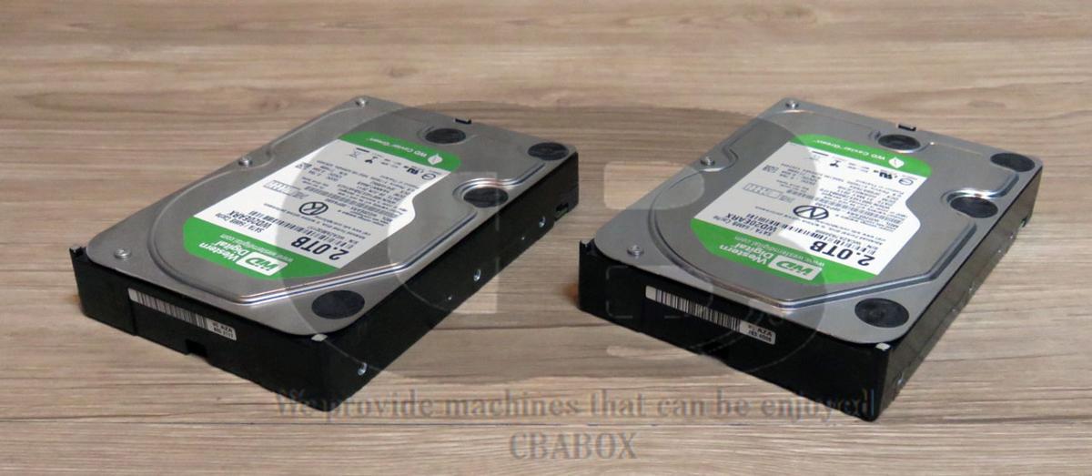 ★≪中古品≫WD HDD 3.5 2T WD20EARX 64M 2台 [m111609]