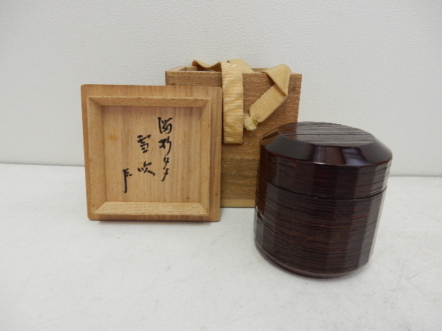 懐石道具 古美術ささき 茶道具 共箱 皆具 染付金襴手 手塚晃雲 木箱