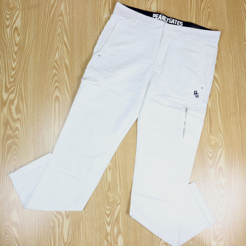 新品パーリーゲイツPEARLY GATESメンズ ゴルフ パンツ ホワイト 5□302