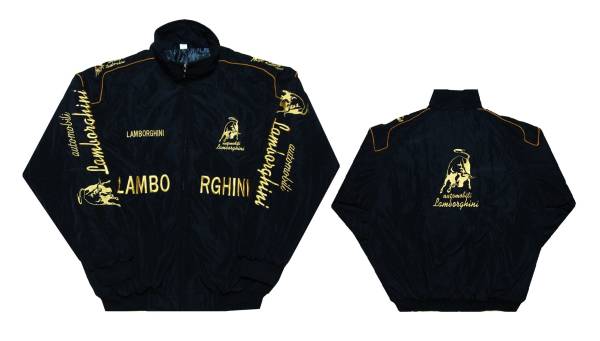 LAMBORGHINI　ランボルギーニ　ジャケット　中綿入り　黒　Lサイズ