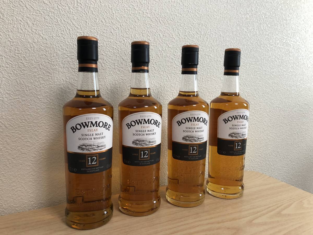 ボウモア 12年 350ml 4本セット 新品ウイスキー ボウモア 12年 350ml 4